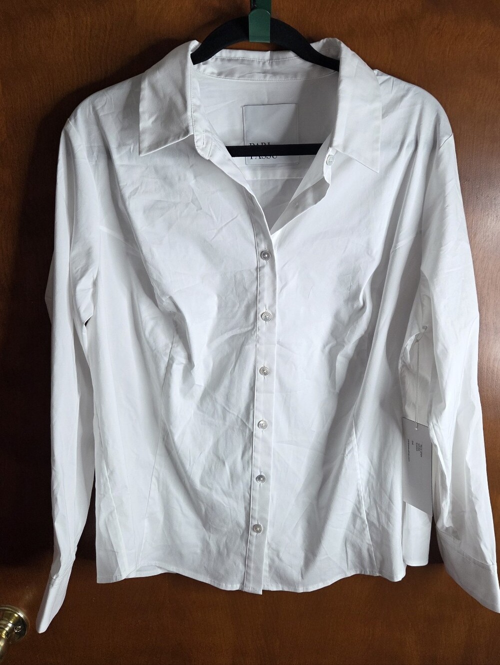 Pari Passu Tace White Longsleeve Button Up Shirt Size D-4 NWT